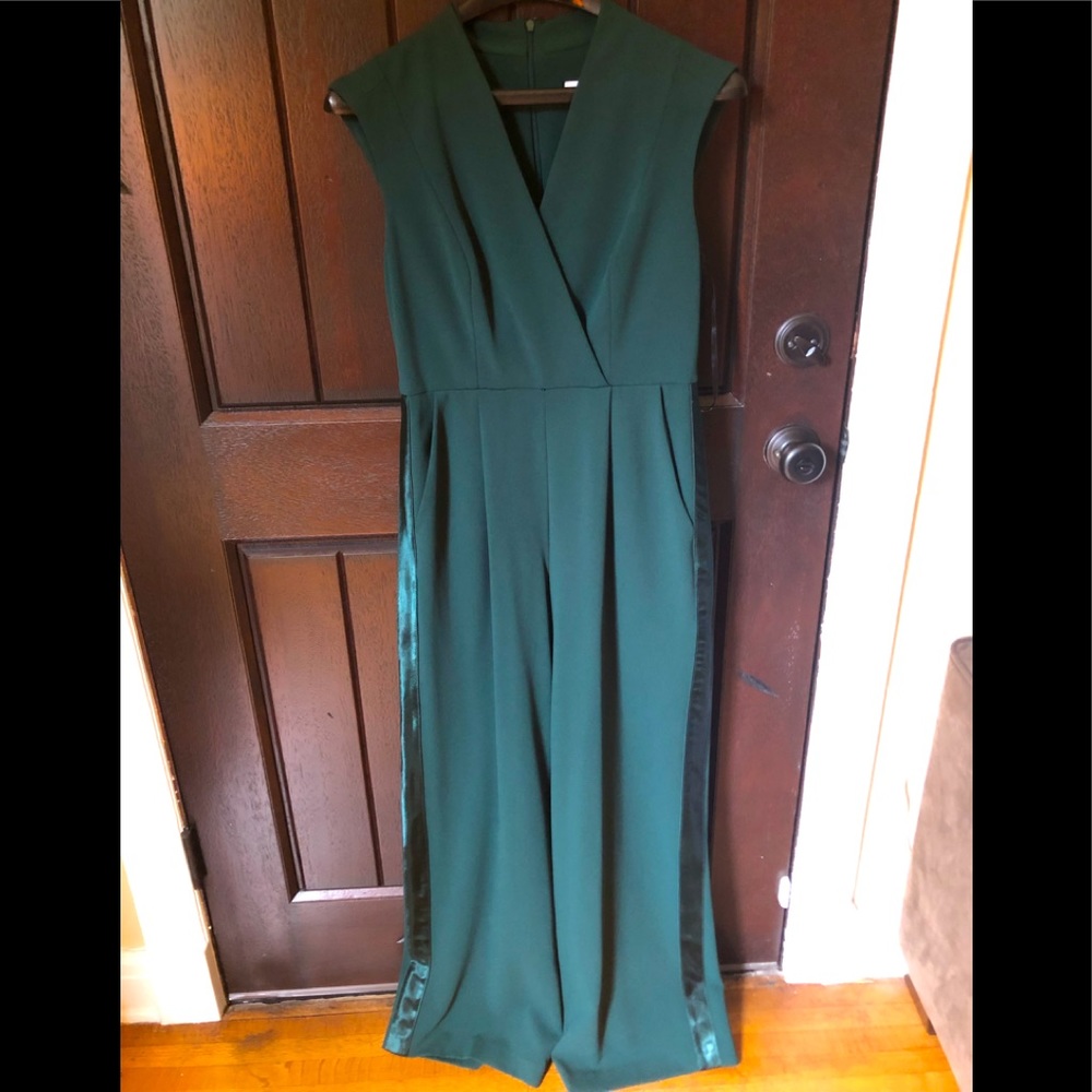 Calvin Klein Sleeveless Tuxedo Jumpsuit